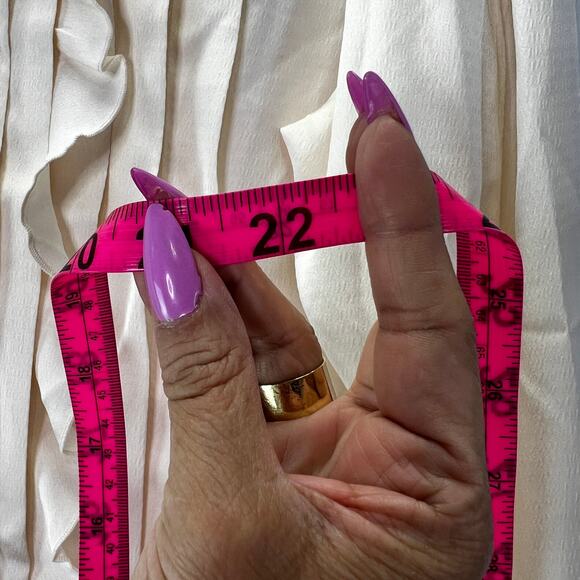 Express Buttonup Ruffle Blouse Size Large - Picture 6 of 7